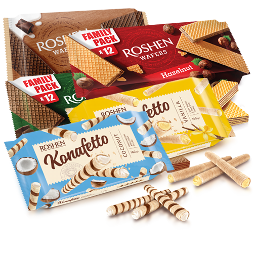 Вафлі фасовані